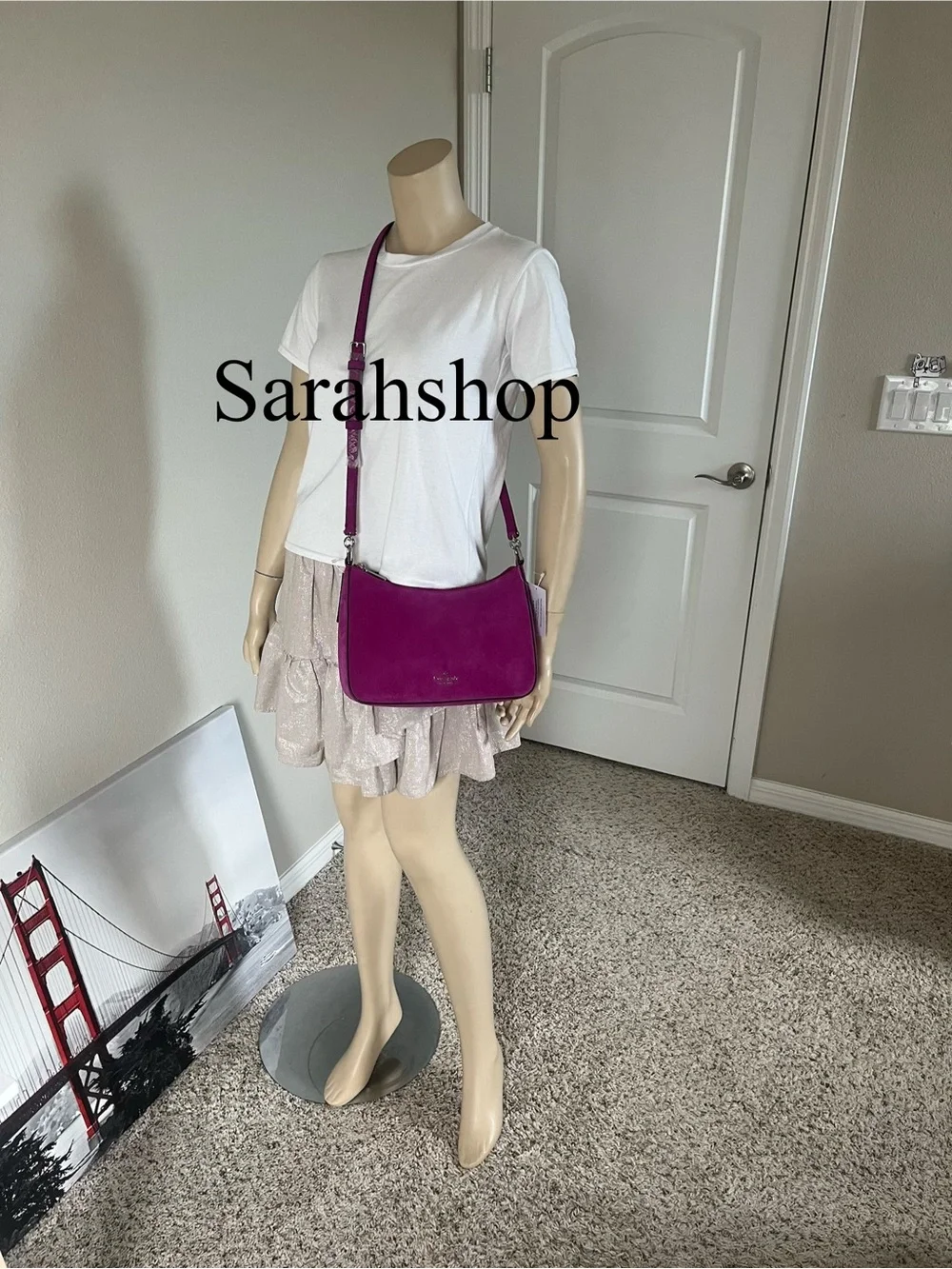 ♠️Kate Spade Margot Suede Medium Shoulder Bag